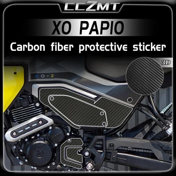 Для CFMOTO XO PAPIO Модифицированные Запчасти Наклейка 3D Защитная Наклейка Из Углеродного Волокна Декоративная Наклейка Термоаппликация Аксессуары