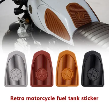 Ретро мотоцикл Cafe Racer Gas Moto Топливный бак Резиновые наклейки Накладка Защитная оболочка 3 м сбоку для Honda M3 CFMOTO CF125 Универсальный