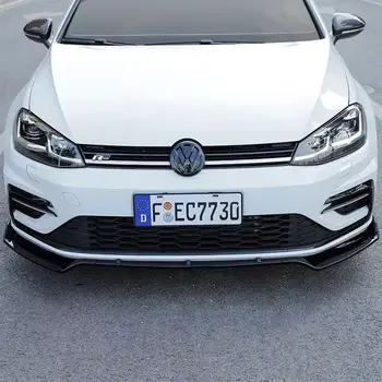 Для Volkswagen Golf 7 7,5 MK7 MK7.5 GTI GTD R R-Line 2012-2020 Автомобильный Разветвитель Переднего Бампера Для Губ Диффузор Обвеса Защита Спойлера