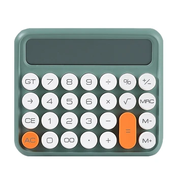 Квадратный калькулятор из 12 цифр, канцелярские принадлежности, Офисный калькулятор с большим ЖК-экраном, школьный двойной портативный