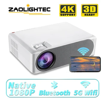 Проектор ZAOLIGHTEC A10 Full HD 1080P С поддержкой 4K Android WiFi 7800 Люмен Проектор для смартфона 3D проектор для домашнего кинотеатра