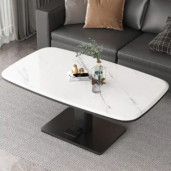 Стол для регулировки высоты Гостиная Роскошный Стеклянный журнальный столик для гостиной Современная мебель для комнаты Zigon Sehpa