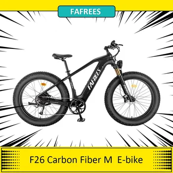 Электрический велосипед FAFREES F26 Carbon-fiber M 1000 Вт 25 км/ч Максимальная скорость 48 В 22,5 Ач Аккумулятор 26*4,8 