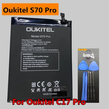 100% Оригинальный аккумулятор Oukitel C17 Pro, резервная замена аккумулятора большой емкости 3900 мАч для смартфона Oukitel S70 Pro
