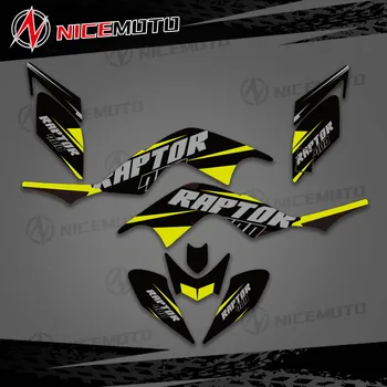 NICEMOTO для Yamaha RAPTOR 700 YFM700 YFM 2006 - 2009 2010 2011 2012 Комплекты графических фоновых наклеек на полный обтекатель квадроцикла
