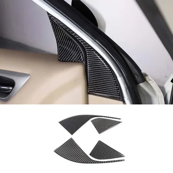 Для Nissan Pathfinder 2013-2018 Твитер двери автомобиля Декоративная Наклейка на панель Из мягкого Углеродного Волокна Аксессуары для интерьера