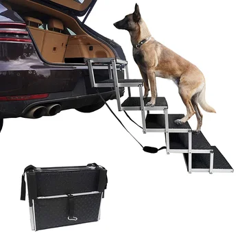 Складная Автомобильная лестница, Порог для собаки, Ступенька для домашних животных, Переносная лестница из алюминиевого сплава на открытом воздухе