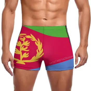 Плавки Мужские быстросохнущие Шорты с флагом Эритреи, пляжные короткие, летний подарок