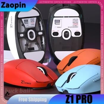 Zaopin Z1Pro Gamer Mouse PAW3395 24600 точек на дюйм Легкие Беспроводные Мыши 2.4 G Для Портативных ПК Mac Аксессуары Игровые Мыши Для Девочек Подарки