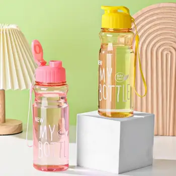 Бутылка для воды, спортивный чайник, чашка для холодной воды большой емкости на открытом воздухе, Подарочный пластиковый Прозрачный цвет, Оптовая продажа 2023