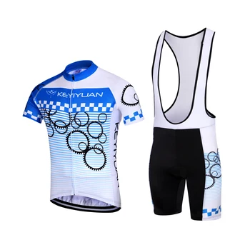 KEYIYUAN Новый Летний Мужской Велосипедный Трикотажный Костюм Велосипедная Одежда Комплект Одежды Для Катания на Горных Велосипедах Ropa Ciclismo Hombre Mtb