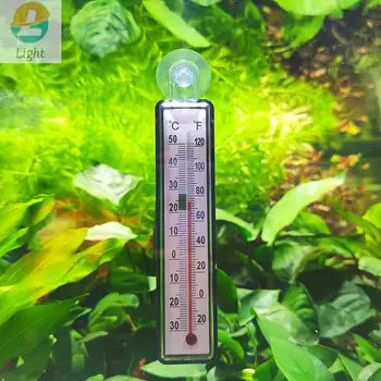 Прочный аквариумный термометр для измерения температуры воды в аквариуме с присоской 0-50 ℃ Аксессуары для аквариума