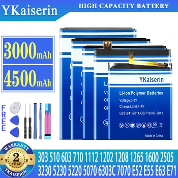 YKaiserin Аккумулятор Для NOKIA Lumia 710 510 603 303 E52 E55 E63 E71 5230 6303C 5220 1112 1208 1600 3230 5070 1202 1265 7070 2505