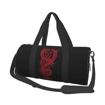 Спортивные сумки Red Dragon, крутая модная старинная тренировочная спортивная сумка, Большие красочные сумки, мужская дизайнерская портативная сумка для фитнеса