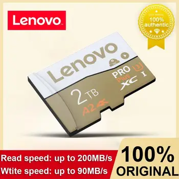 Lenovo 2TB U3 A2 V30 Class 10 Micro TF SD-Карта 128 ГБ 256 ГБ 512 ГБ Высокоскоростная Карта Памяти SD-Карта С Адаптером Для Nintendo Switch
