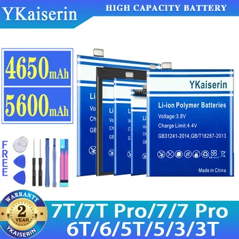 Ykaiserin аккумулятор для Oneplus 7t Pro 7Pro 6t 6 5t 5 3 3t 1 + Для аккумуляторов Oneplus 3,3t, 5, 5 t, 6, 6 t, 7, 7 pro, 7t, 7tpro