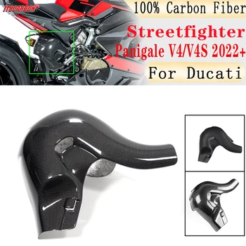 Для DUCATI Panigale Streetfighter V4 V4S 2022 2023 Аксессуары Для Мотоциклов Комплекты Деталей Для Радиатора Выхлопных Газов Из Чистого Углеродного Волокна