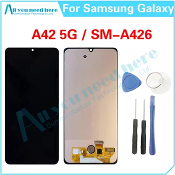 100% Тест Для Samsung Galaxy A42 5G A426 A426B A4260 A426U A426N ЖК-дисплей С Сенсорным Экраном Дигитайзер В Сборе Запчасти для Ремонта