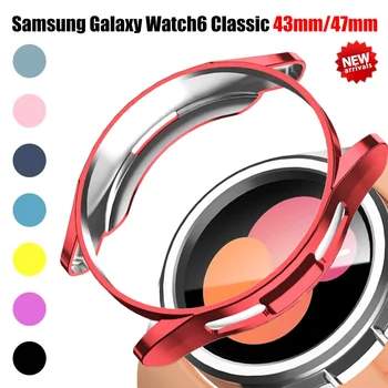 Чехол Для Samsung Galaxy Watch 6 Classic 43мм 47мм Протектор Экрана TPU Бампер для Galaxy Watch 5 40мм 44мм Крышка Аксессуары