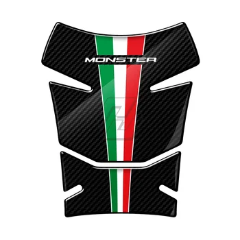 Для Ducati Monster 600 620 695 750 800 900 1000 3D Смола Карбоновый Вид Накладки На Бензобак Мотоцикла Защитные Наклейки