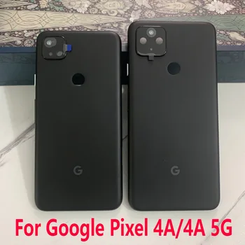 Для Google Pixel 4A Задняя крышка батарейного отсека Замена корпуса задней двери для Google Pixel 4A 5G Крышка батарейного отсека с объективом