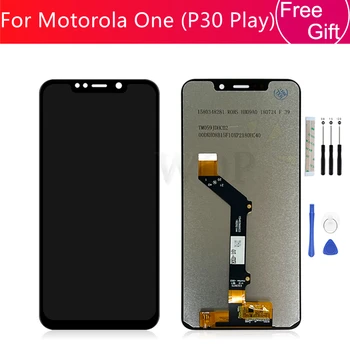 Для Motorola Moto One P30 Play ЖК-дисплей с сенсорным экраном и цифровым преобразователем в сборе XT1941Screen С рамкой Запасные части 5,9 