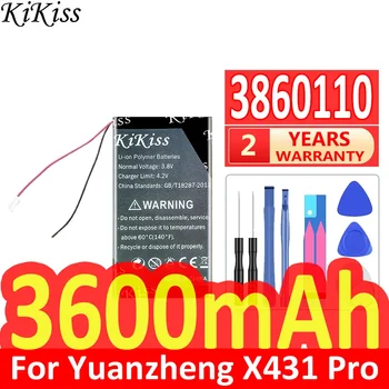 3600 мАч KiKiss Мощный аккумулятор 3860110 (2 линии) Для Yuanzheng X431 Pro X431Pro