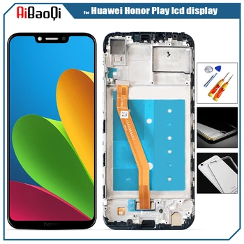 для Huawei Honor Play ЖК-дисплей с рамкой, дигитайзер в сборе, сенсорный экран, деталь для ремонта ЖК-экрана