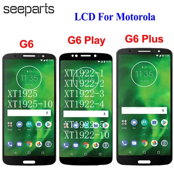 Протестировано Работает Для Motorola Moto G6 Plus ЖК-экран С Сенсорным Цифрователем В Сборе G6 Diaplsy G6 Play LCD