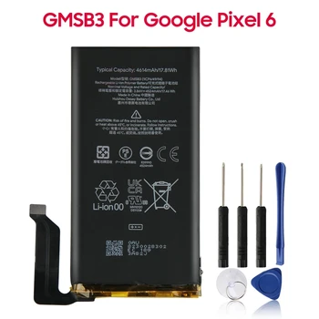 Оригинальная Сменная батарея GMSB3 для Google Pixel 6 4614mAh G63QN для Google Pixel 6 Pro 5003mAh GLU7G Для Google Pixel 6A