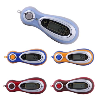 ЖК-дисплей Электронный цифровой счетчик счета MP3 Ручной счетчик с ремешком Электронный счетчик пальцев с батарейкой Случайный цвет