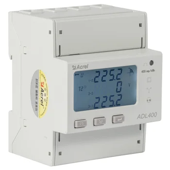 Acrel ADL400 45-65 Гц Класс 0,5 Вход 80A 3-фазный электрический ваттметр Установка на Din-рейку Счетчик контроля энергопотребления