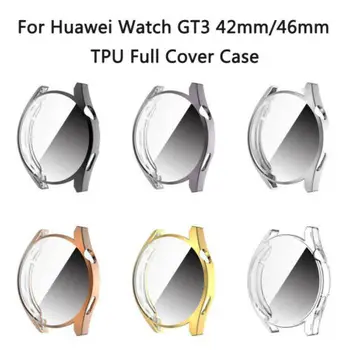 Чехол для часов Huawei Watch GT3 42 мм/46 м, защитный бампер, защитная пленка для экрана, полное покрытие
