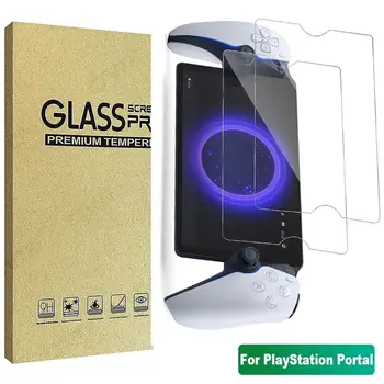 2шт Защитная пленка для экрана портативной консоли из 8-дюймового HD закаленного стекла Arc Edge с защитой от отпечатков пальцев для Sony PlayStation Portal