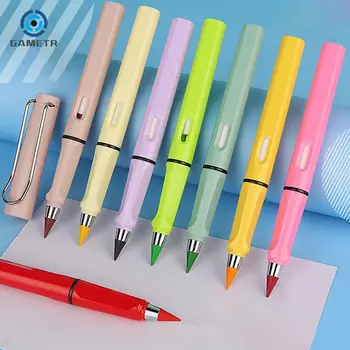 12 цветов, вечный карандаш с ластиком, Неограниченное количество карандашей для письма, вечные стираемые карандашные ручки для детей, школьные принадлежности для творчества