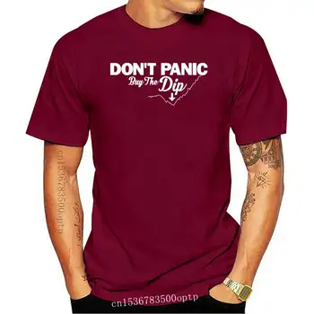 Новая футболка Don't Panic Buy The Dip - криптовалюта BTC ETH Crypto - 6 цветов