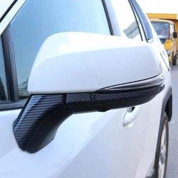 ABS Углеродное волокно Для Toyota RAV4 RAV 4 XA50 2019 2020 2021 Аксессуары для отделки бокового молдинга зеркала заднего вида автомобиля