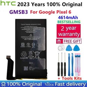 100% Оригинальный Новый высококачественный сменный аккумулятор GMSB3 4614mAh для телефона HTC Google Pixel 6 Pixel6 Батареи Bateria + инструменты