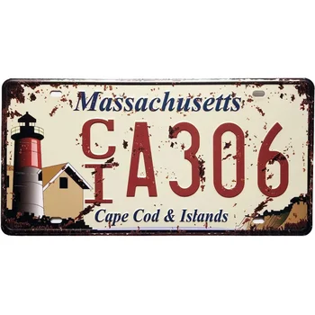 Металлический знак Кейп-Код и островов, ретро Винтажный Автомобильный номерной знак, сувенир с номерным знаком 6x12 дюймов, номерной знак