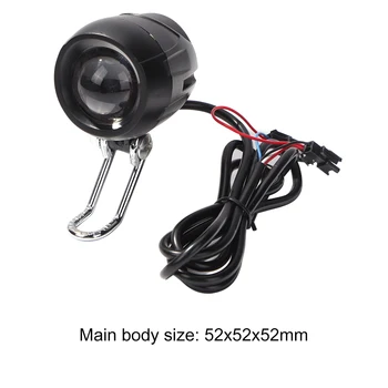 Фара для электрического скутера KUGOO M4/M4 pro, светодиодная лампа переднего света с звуковым сигналом, 2 в 1, запчасти для фонарей для электровелосипедов