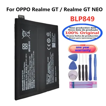 100% Новый Высококачественный Оригинальный Аккумулятор 4500 мАч BLP849 Для Мобильного Телефона OPPO Realme GT/Realme GT NEO Battey + Инструменты