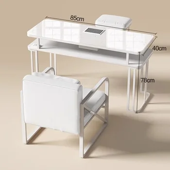 Современный портативный маникюрный стол Белый Портативный маникюрный стол для ногтей, пылесборник для маникюра, мебель для маникюрного салона Mesa De MQ50NT