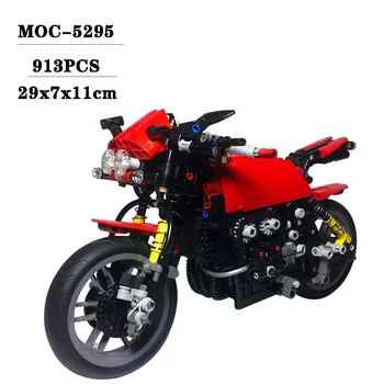 Новый MOC-5295 Сращивание Сборки Строительный Блок Модель Мотоцикла Образование Взрослых и Детей Творческие Игрушки Подарок на День Рождения и Рождество