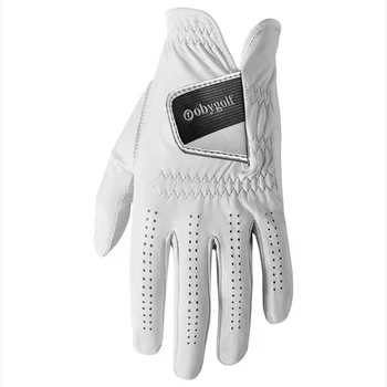 Профессиональные перчатки для гольфа из овчины для мужчин, Белые перчатки, Утолщающие ладони, подарок для игрока в гольф, Мягкие Дышащие