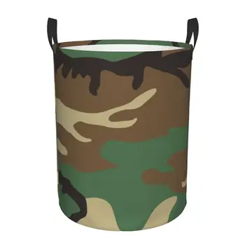 Военная лесная Камуфляжная корзина для белья США, складная армейская тактическая Камуфляжная корзина для игрушек и одежды, корзина для хранения детской