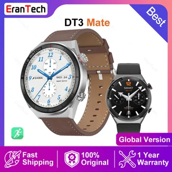 Смарт-часы DT3 Mate Мужские 1,5-дюймовые 454 * 454 с высоким дисплеем, NFC, Bluetooth, Голосовой ассистент, фитнес-браслет, бизнес-умные часы