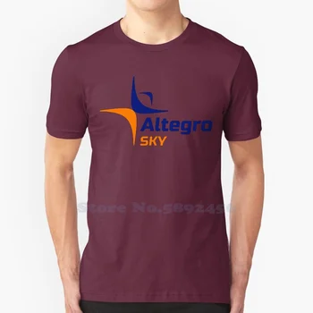 Высококачественные футболки с логотипом AltegroSky, новая модная футболка из 100% хлопка