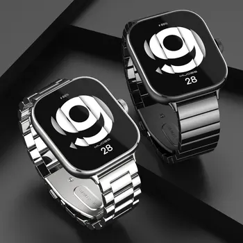 Ремешок Redmi Watch 4 для умных часов Xiaomi Redmi Watch 4 Браслет из нержавеющей стали для сменного ремешка Red Mi 4