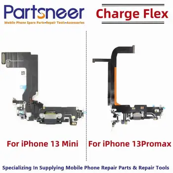 Разъем док-станции, совместимый с iPhone 13Promax / 13mini - Порт зарядки, гибкий кабель - Порт для наушников / Замена микрофона / антенны