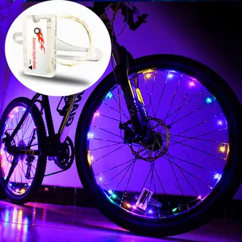 Красочные велосипедные спицы, Водонепроницаемые светодиодные велосипедные колеса, Украшение передних и задних фонарей, полосы для шин, аксессуары для велоспорта